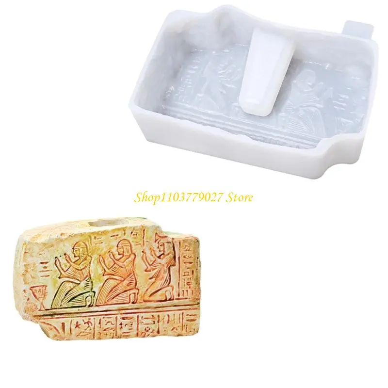 C4DF Stone Sculpture Silicone Vase Molds Silicone Molds for Epoxy Resin