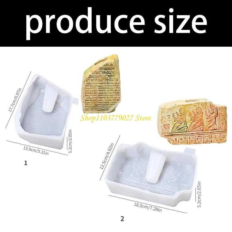 C4DF Stone Sculpture Silicone Vase Molds Silicone Molds for Epoxy Resin