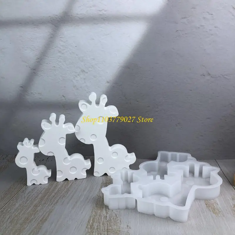 C4DF Giraffe Silicone Molds for Epoxy Resin Soap Cement Silicone Molds