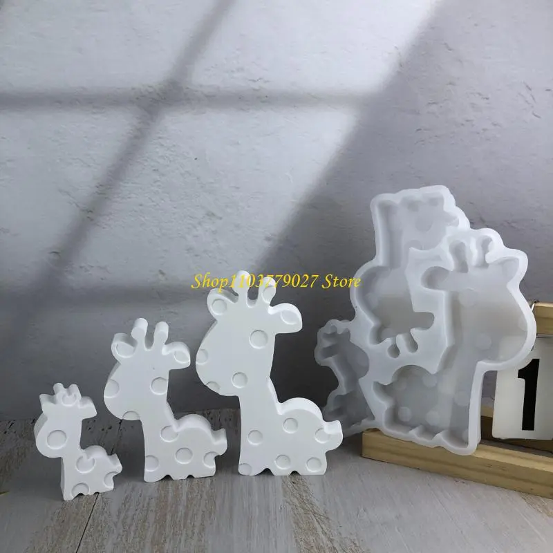 C4DF Giraffe Silicone Molds for Epoxy Resin Soap Cement Silicone Molds
