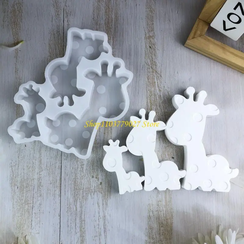 C4DF Giraffe Silicone Molds for Epoxy Resin Soap Cement Silicone Molds