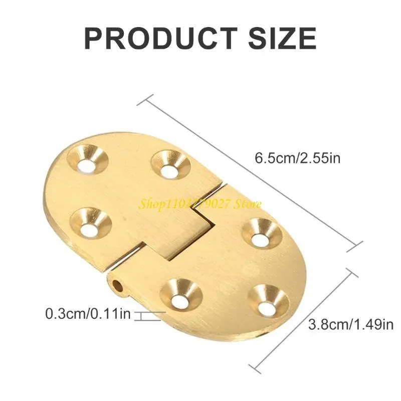 C4DF Set of 2 Brass Tray Hinges Quiet Operations for Stylish Home Decoration