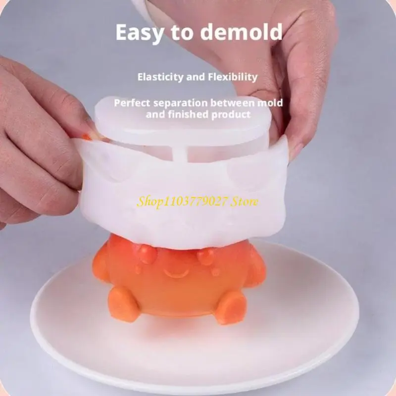 C4DF Flame Figurine Silicone Molds for Epoxy Resin Soap Chocolate Cake Baking