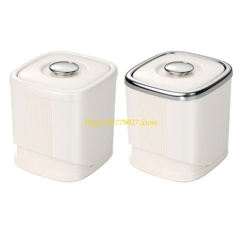 C4DF Moisture Proof Cereal Dispenser Storage Bucket With Measuring Cup For Easy Use