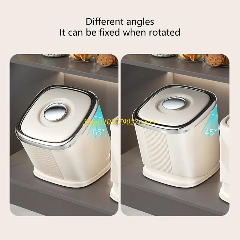 C4DF Moisture Proof Cereal Dispenser Storage Bucket With Measuring Cup For Easy Use