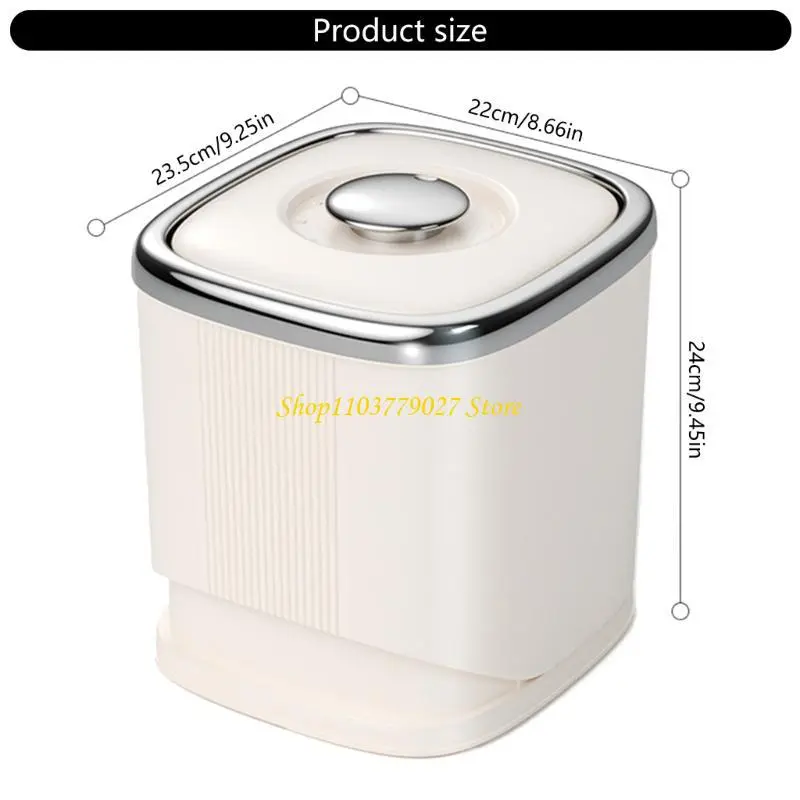 C4DF Moisture Proof Cereal Dispenser Storage Bucket With Measuring Cup For Easy Use