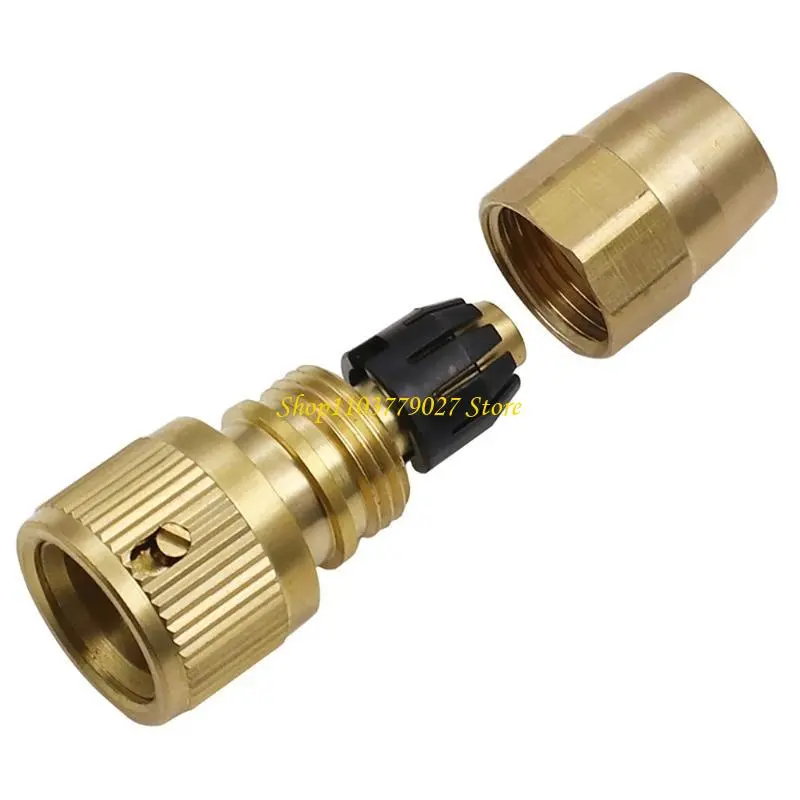C4DF Stable Brass Quick Connectors Metal Hose Fittings for Home & Garden Hose Systems