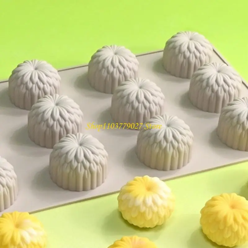 C4DF Fruit Flower Silicone Molds Baking Tool Mousses Cake Decorating Molds for Making Chocolate, Candy, Soap Enduring