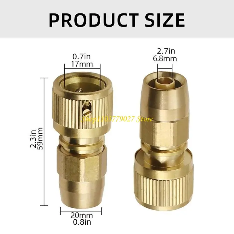 C4DF Stable Brass Quick Connectors Metal Hose Fittings for Home & Garden Hose Systems