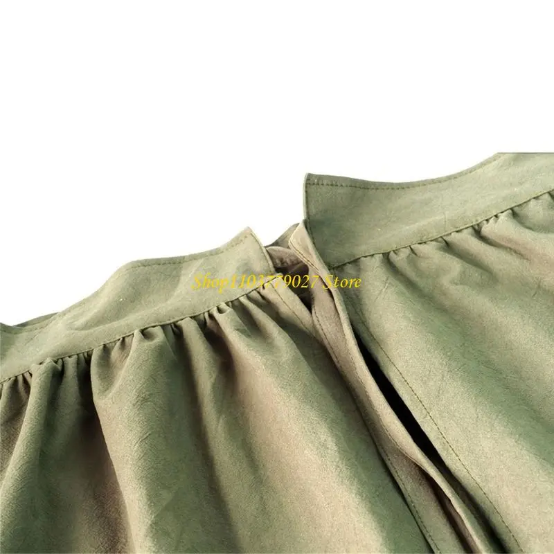 C4DF Adjustable Waist Apron Unisex Kitchen Wear Breathable Cotton Fabric Work Cloth For Grilling Crafting Home Professionl