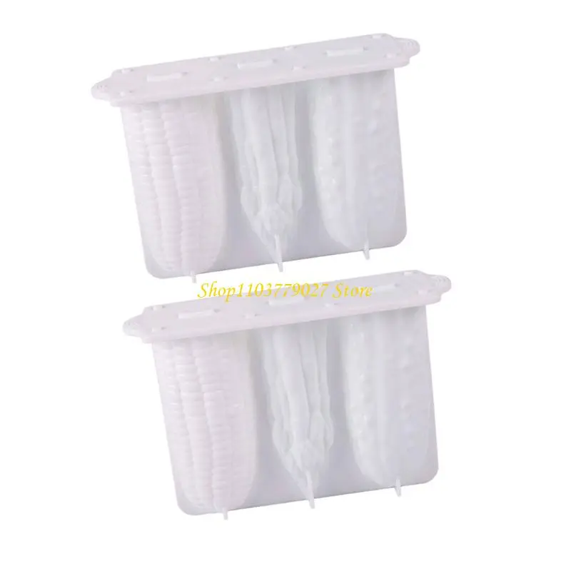 C4DF Silicone Popsicles Molds 4 Cavities Vegetable Ices Cream Mold Freezers Ices Mold Cake Candy Candy Mold Nonstick