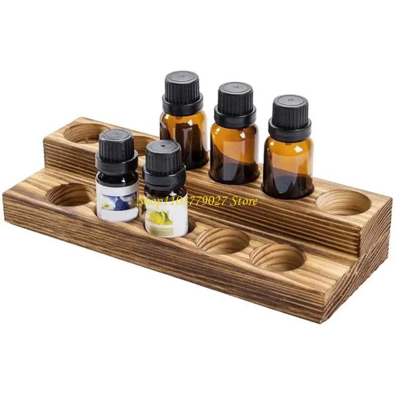 C4DF Vintage Display Rack Double Layer Design Essential Oil Organizers