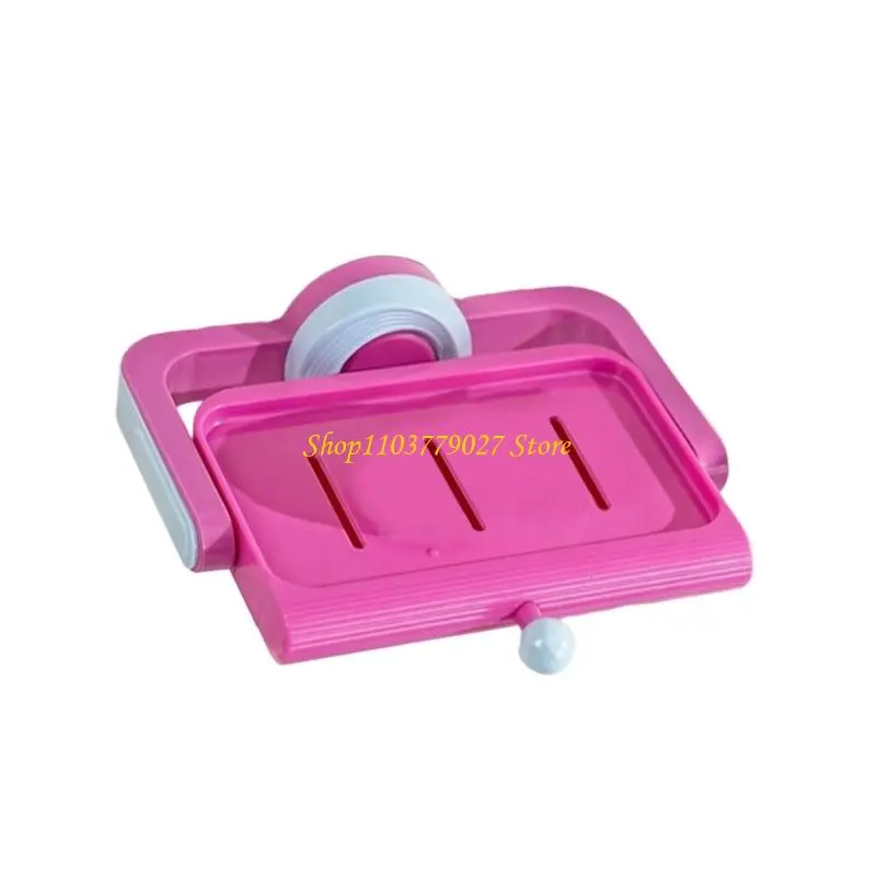 C4DF Powerful Suction Soap Dish Draining Strong Suction Power Soap Holder