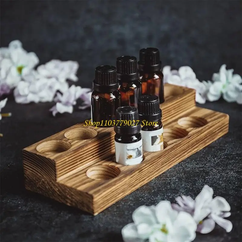 C4DF Vintage Display Rack Double Layer Design Essential Oil Organizers