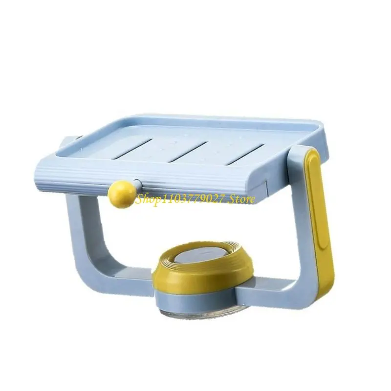 C4DF Powerful Suction Soap Dish Draining Strong Suction Power Soap Holder