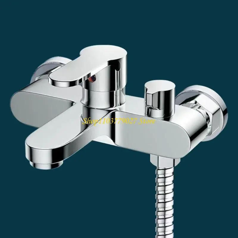 C4DF Bathroom Shower Faucets Hot Cold Water Bath Mixer Bathtub Tap Hot And Cold Water Bath Mixer Mixing Valves Enduring