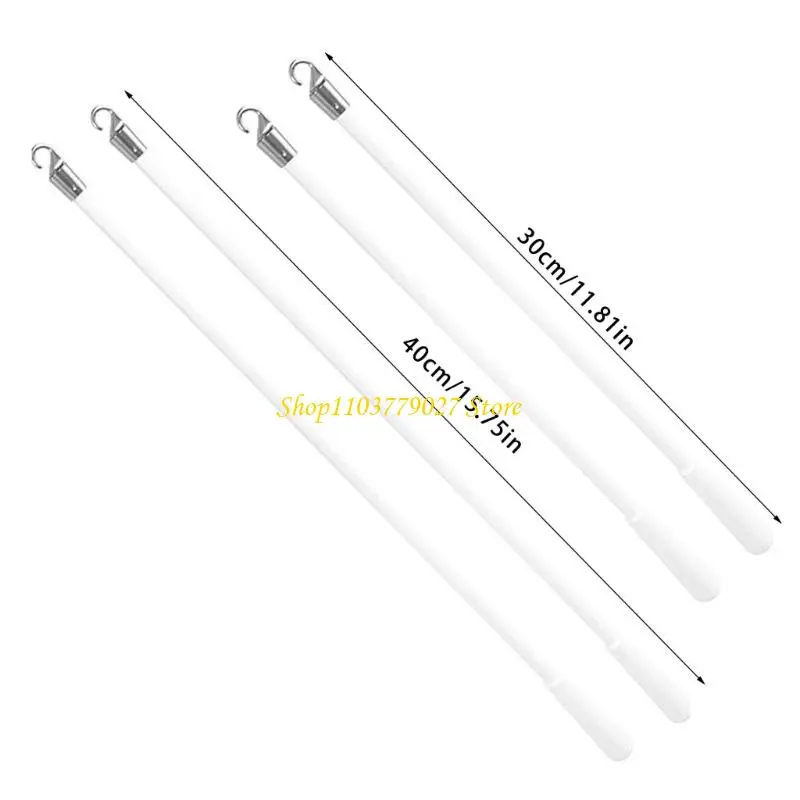 C4DF Adjustable Tilt Wand with Grip & Hook Fiberglass Vertical Blind Tilt Rod for Vertical Blinds Fiberglass Replacement Rod