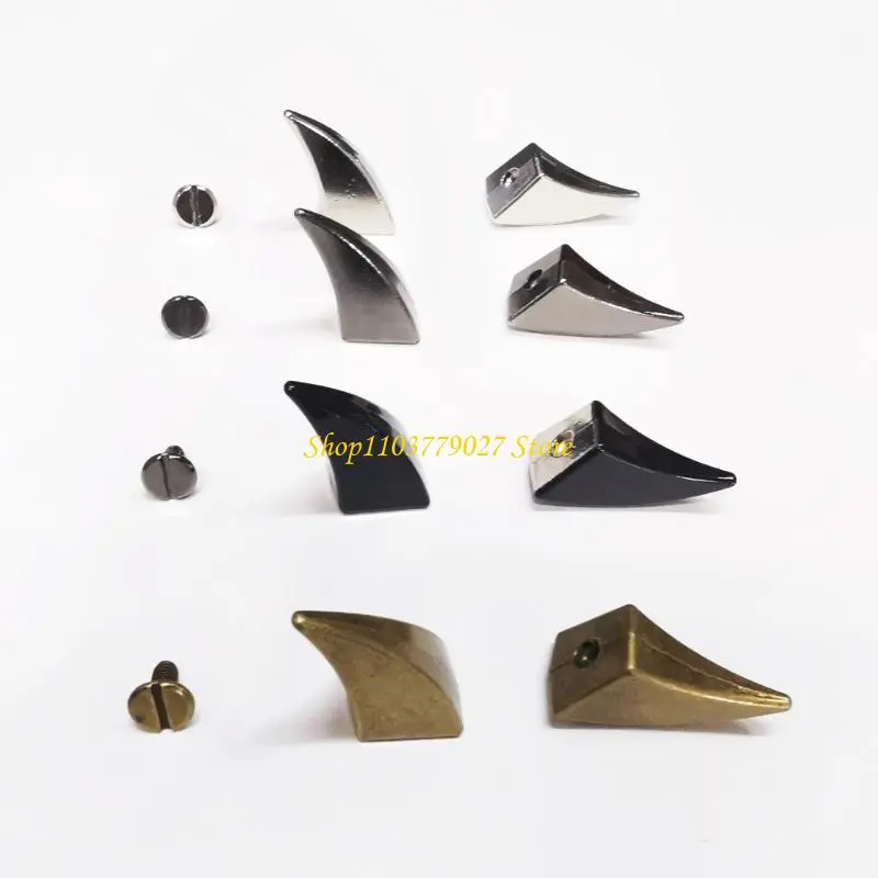 C4DF 10Pieces Cats Claws Studs 17.5mm 27mm Punk Alloy Studs with Screws Fashion Accessories For Bag Shoe Clothing Decoration
