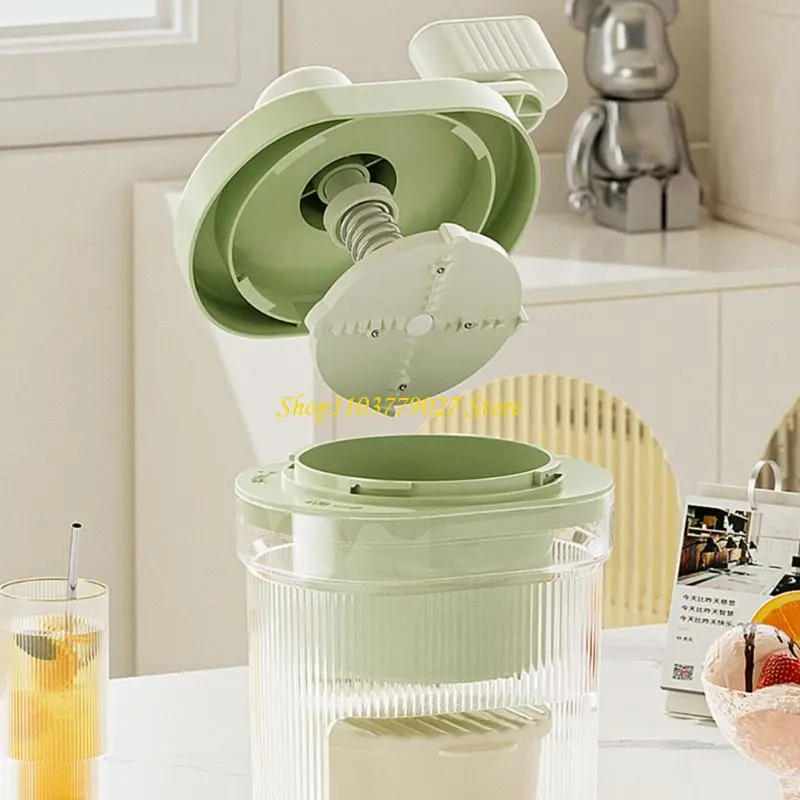 C4DF Delicate Manual Ice Crusher Hand Operated Snow Cone Maker Practical Kitchen Tool