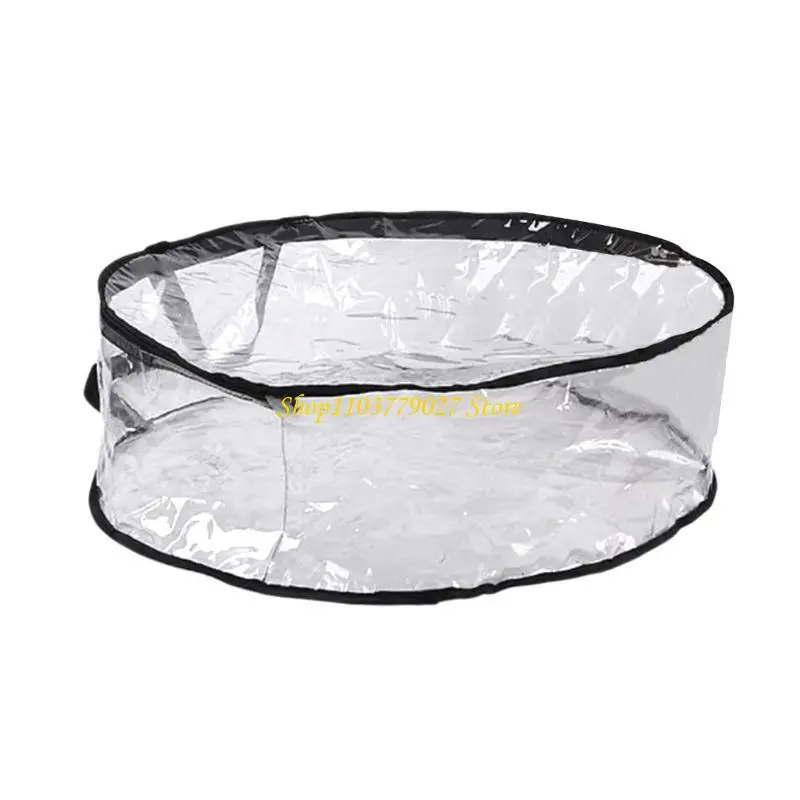 C4DF Christmas Wreath Storage Bag Dust Proof Garlands Cover with Handle Round Tear Resistant Holder for Holiday Decoration