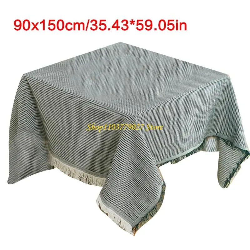 C4DF Rectangular Tablecloth Machine Washable Durable Dining Essential Table Cloth