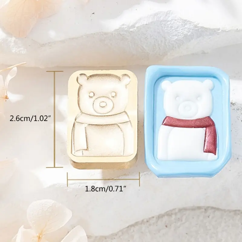 Y1UB Animal Series Sealing Wax Stamp for Christmas Envelopes Card Wedding Invitation Decoration Brass Reindeer Wax Seal Stamp