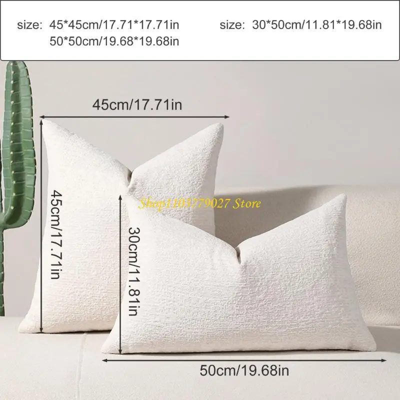 C4DF Romances Chenilles Pillow Cover Decorative Throw Pillow Cover Square Pillowcase For Holiday Homes Office Decoration