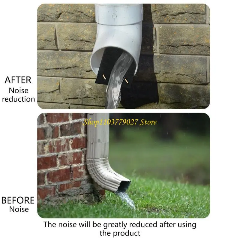 C4DF Pack of 2 Multipurpose Rain Gutter Noise Dampeners Portable for Quiet Night