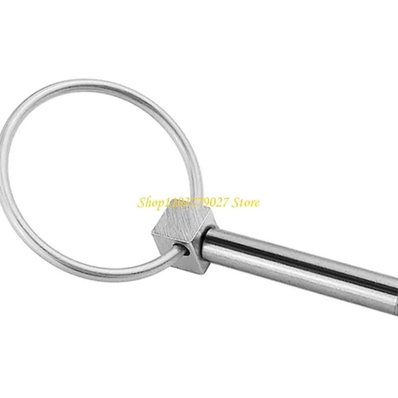 C4DF 1/2Pcs Trailer Lock Pin Stainless Steel Round Safety Pin Fasteners Replacement Retaining Pin Rustproof Hardware
