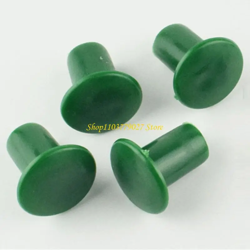 C4DF Set Of 36 Protective Green PVC Cane End Caps For Canes And Garden Safety Protective Safety Caps