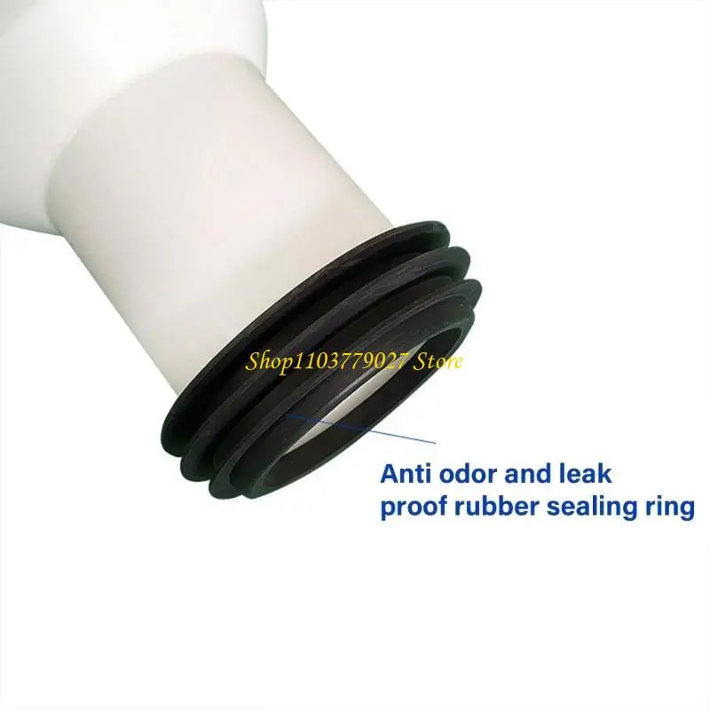 C4DF Bathroom Toilet Straight Pipe Connector Easy to Install Toilet Sewer Drain Adapter for Enhances Drainage & Leak prevents