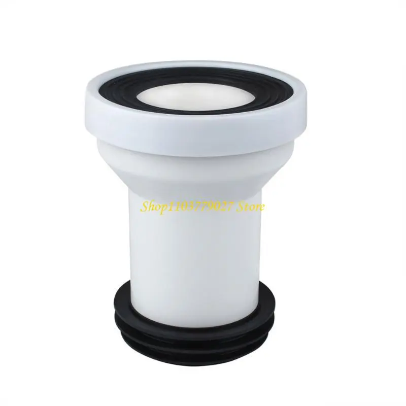 C4DF Bathroom Toilet Straight Pipe Connector Easy to Install Toilet Sewer Drain Adapter for Enhances Drainage & Leak prevents