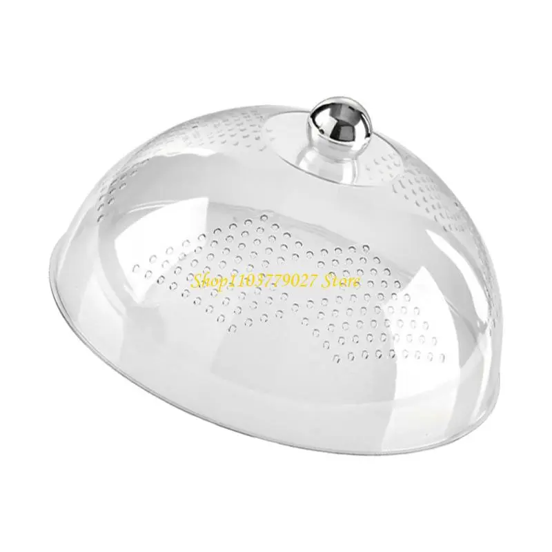 C4DF Ventilated Clear Foods Shield For Table top Dishes Fruit Vegetables Prevents Insect Contamination During Gatherings