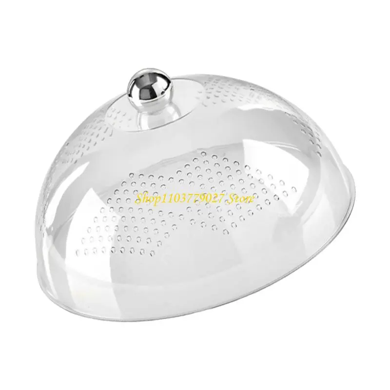 C4DF Ventilated Clear Foods Shield For Table top Dishes Fruit Vegetables Prevents Insect Contamination During Gatherings