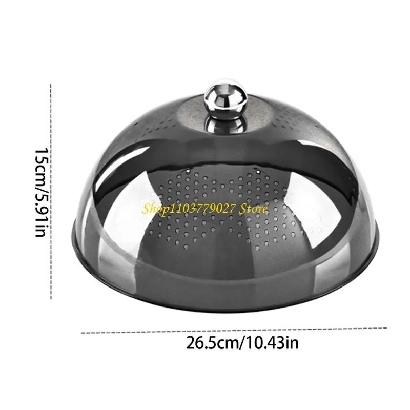 C4DF Ventilated Clear Foods Shield For Table top Dishes Fruit Vegetables Prevents Insect Contamination During Gatherings