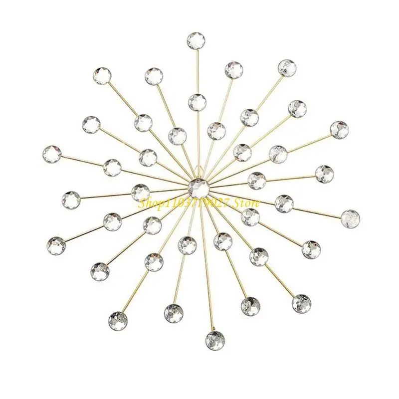 C4DF Elegant Starrys Iron Wall Ornament for Personalizeds Home Styling