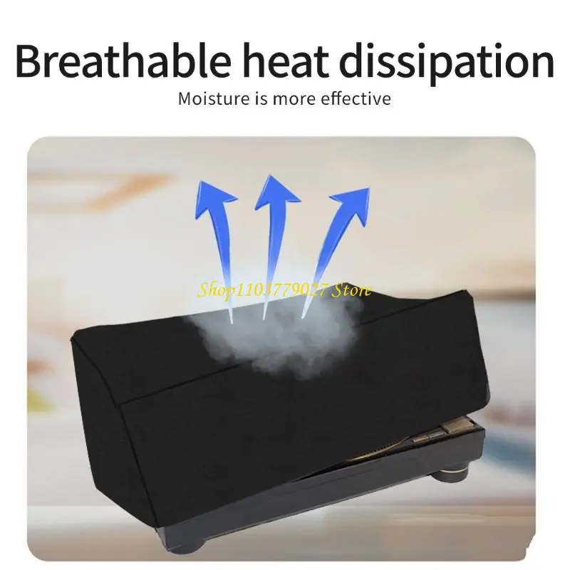 C4DF Phonograph Protective Covers Dustproof Oxfords Cloth For Vinyls Collections