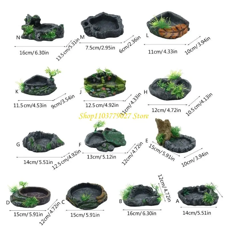 C4DF Single Bowl Reptiles Dishes Reptiles Water and Bowls Breadworm Feeding
