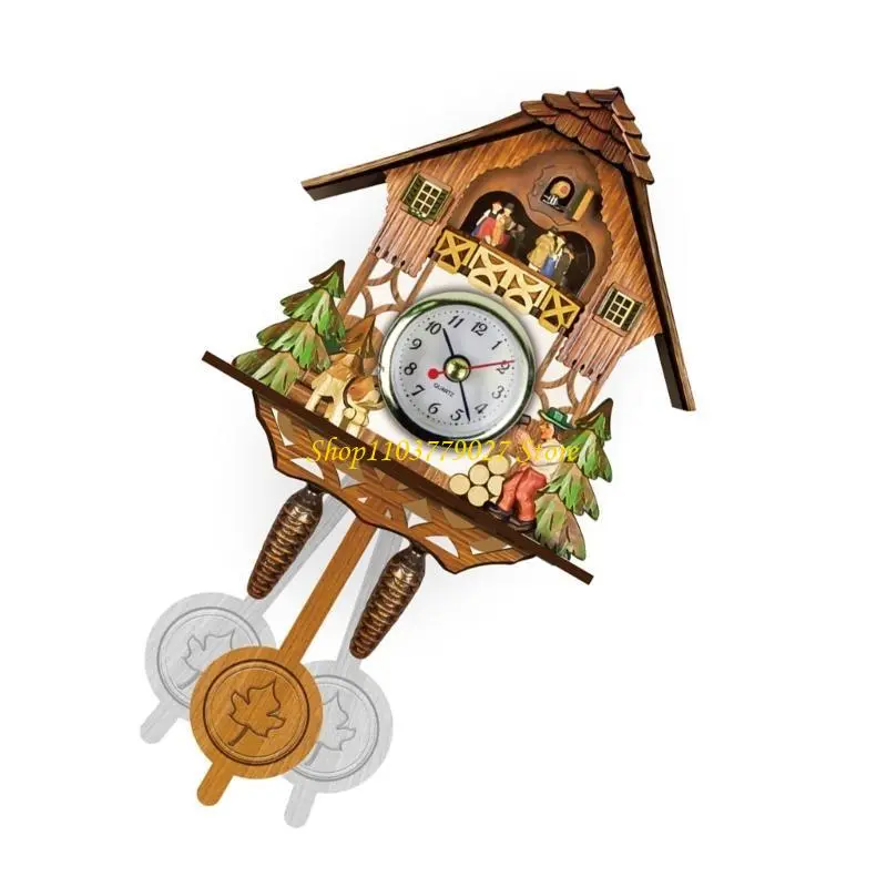 C4DF Charm Cuckoo Clock Complements Any Interior Decors Decorative Wall Clock