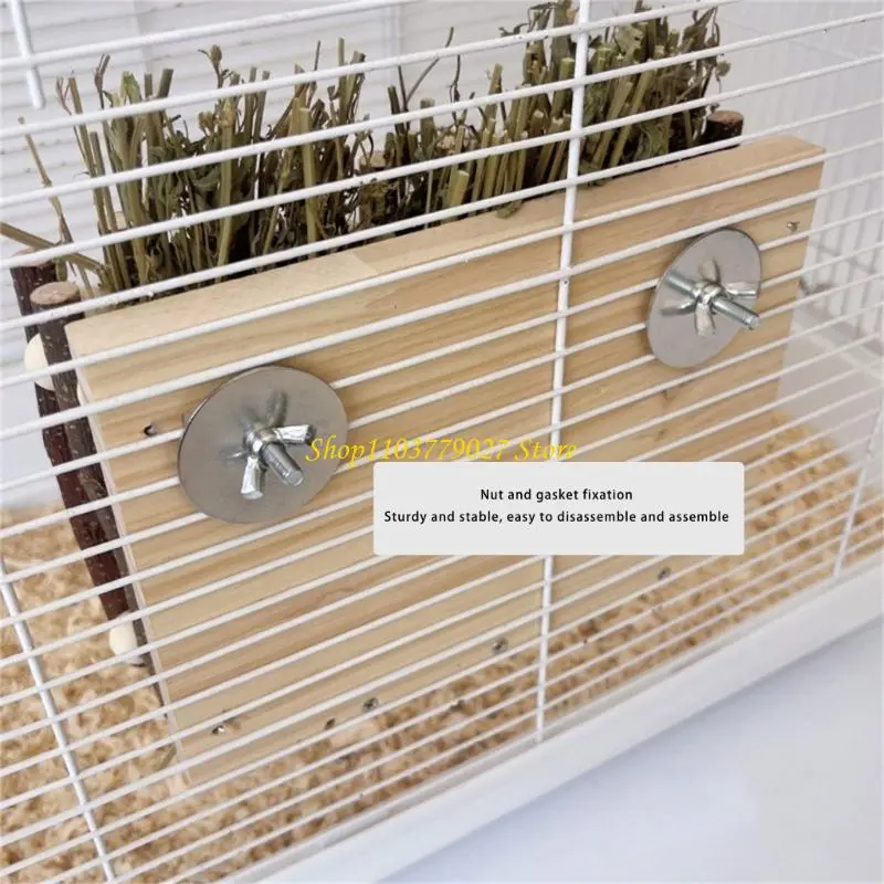 C4DF Durability Small Animal Hays Dispenser With Chewing Surfaces for Gerbils and Pet Dental Care