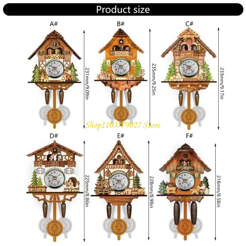 C4DF Charm Cuckoo Clock Complements Any Interior Decors Decorative Wall Clock