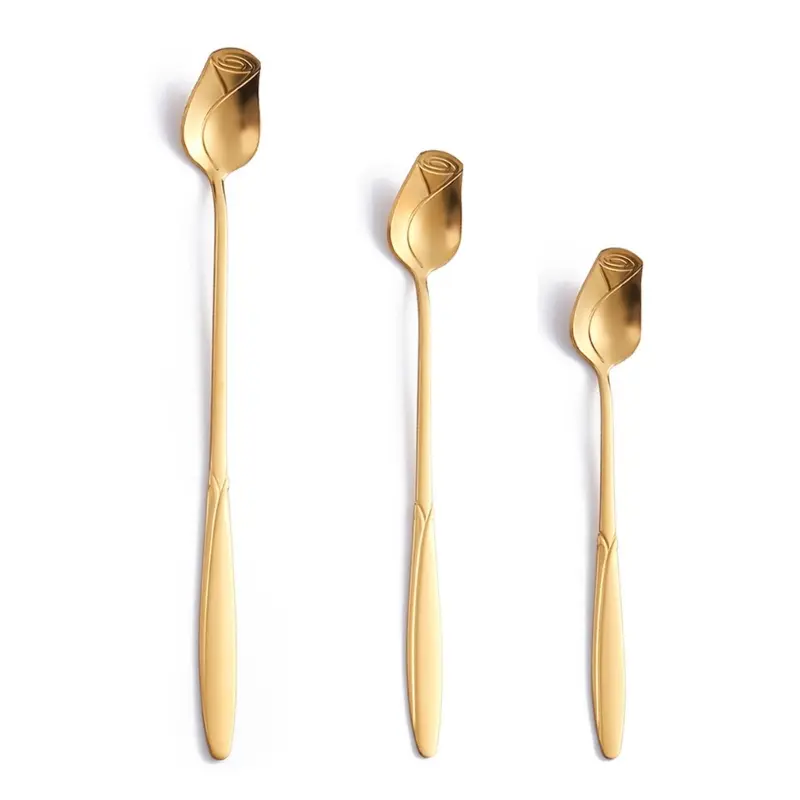Y1UB Stirring Spoon Stainless Steel Material Coffee Spoon Dessert Spoon for Coffee