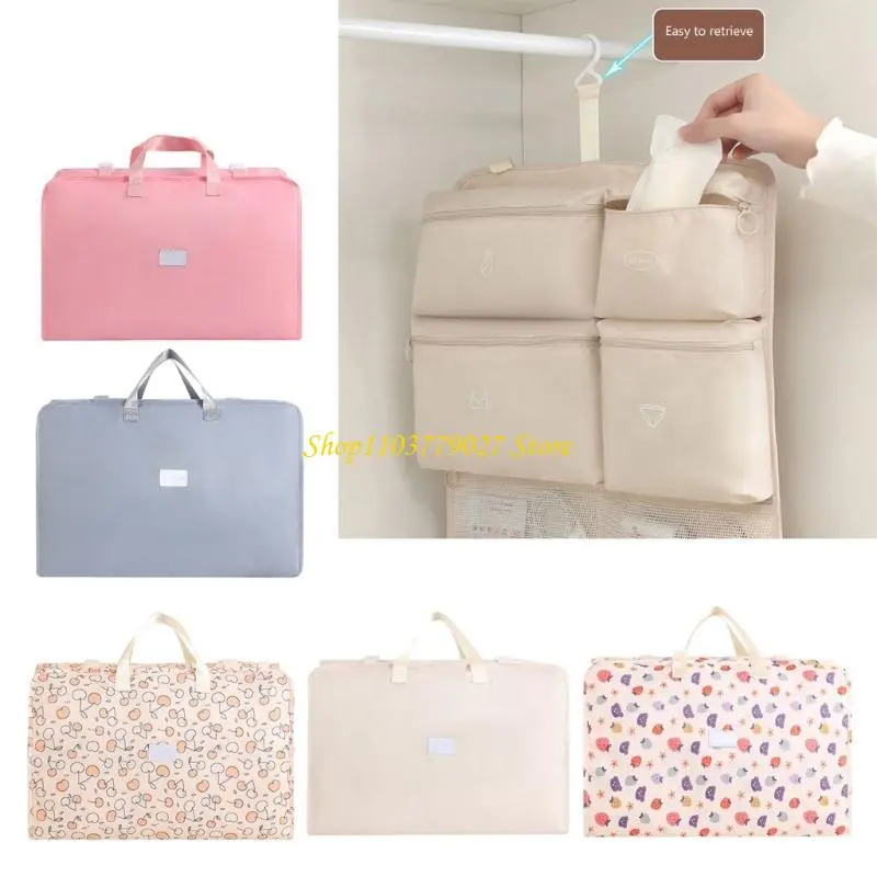 C4DF Space Saving Travel Organizers Bag with Hook for Closet or Suitcases Hanging