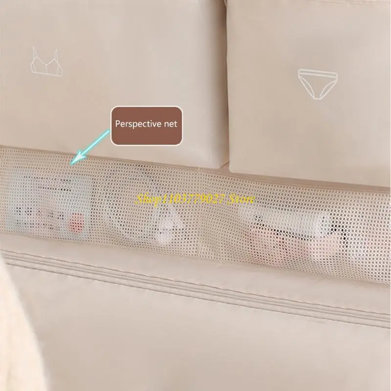 C4DF Space Saving Travel Organizers Bag with Hook for Closet or Suitcases Hanging