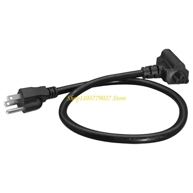 C4DF Americans Standard 3 Poles Portable Electrical Cord Nemas 5 15P to C5 and 5 15R Flame Retardant Copper Cores Cable