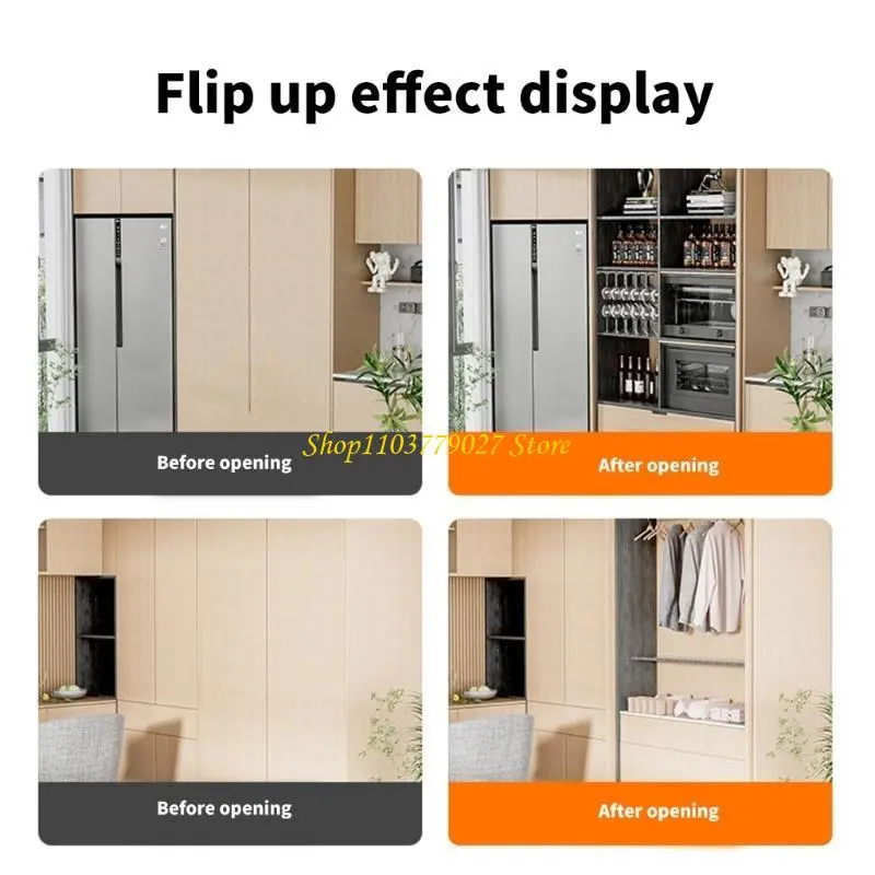 C4DF Easy Access Up Folding Door Noiseless Door for Standard Cabinets