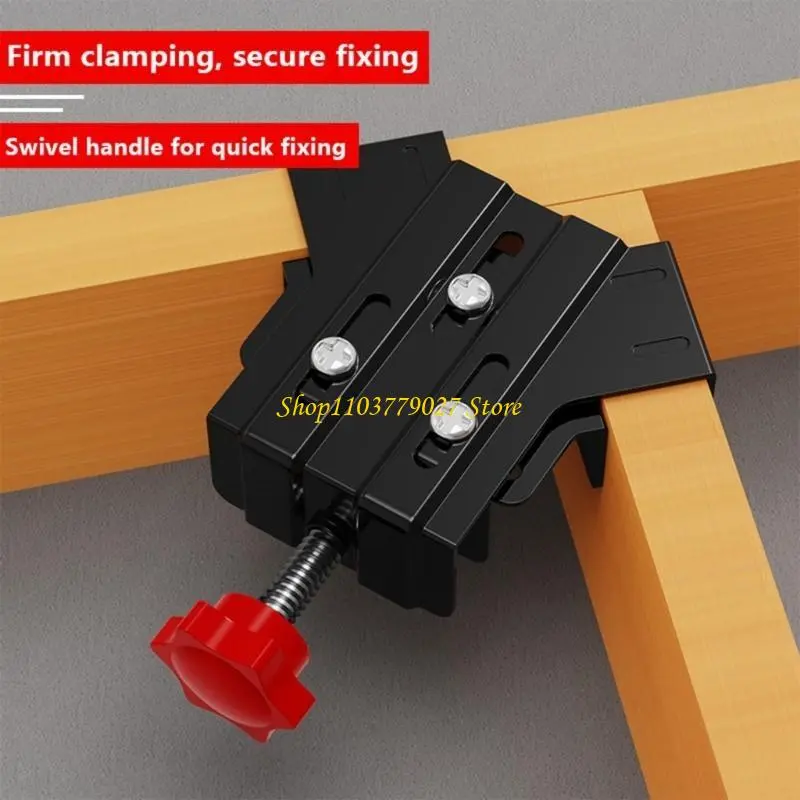 C4DF 1Pc Multipurpose 90 Degree Corner Clamp Sturdy Carbon Steel for Secure Fixing in Woodworking and Metal Fabrication