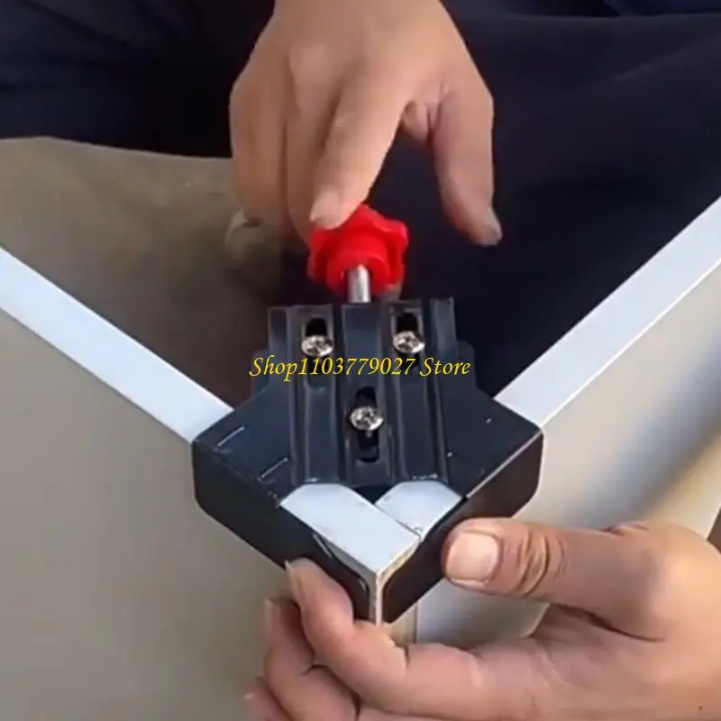 C4DF 1Pc Multipurpose 90 Degree Corner Clamp Sturdy Carbon Steel for Secure Fixing in Woodworking and Metal Fabrication