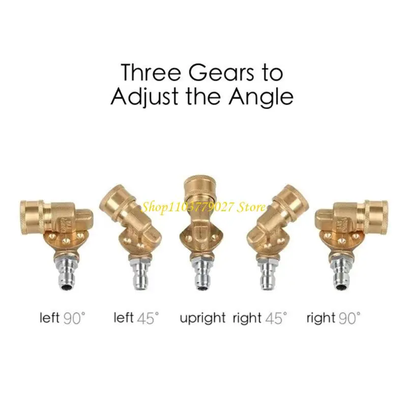 C4DF Long Lasting Rotary Connector Brass Joint for Pressure Washer Sprays Nozzles
