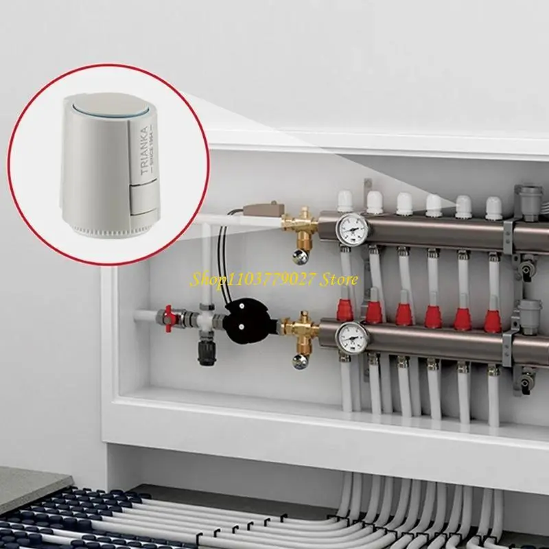 C4DF Multipurpose Normally Closed 230V Thermal Electric Valves Accessory for Floor Heating Systems With 1.5 Thread Designs